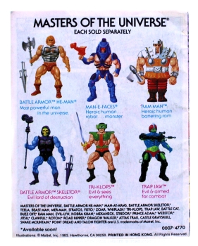 Masters of the Universe Mini-Comic (Figurenbeilage) "Clash of Arms" von Mattel (einsprachig)
